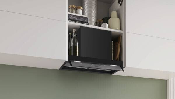 Bosch Serie 4 DBB65CC60 emhætte Indbygget Sort 582 m³/t
