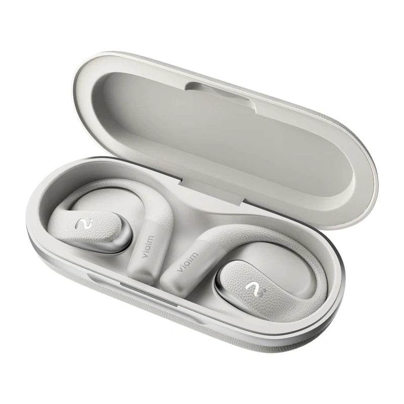VIAIM Open Note AI Earbuds med taleoptager (grå)