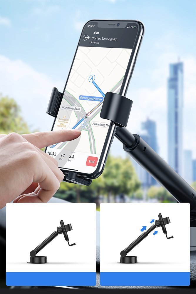 Baseus telescopic gravity car holder for the windshield black (SUYL-JY01)