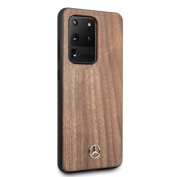 Mercedes MEHCS69VWOLB S20 Ultra G988 Hardcase brązowy/brown Wood Line Walnut