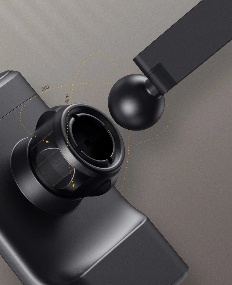 Baseus bil hovedstøtte telefon holder med indbygget 15 W Qi trådløs oplader sort (WXHZ-01)