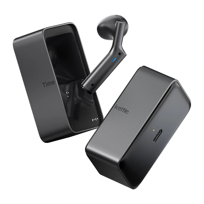 TimeKettle W4 Plus TWS oversættelses øretelefoner (sort)