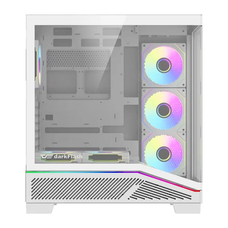 Computerkasse Darkflash K430 + vifter (hvid)