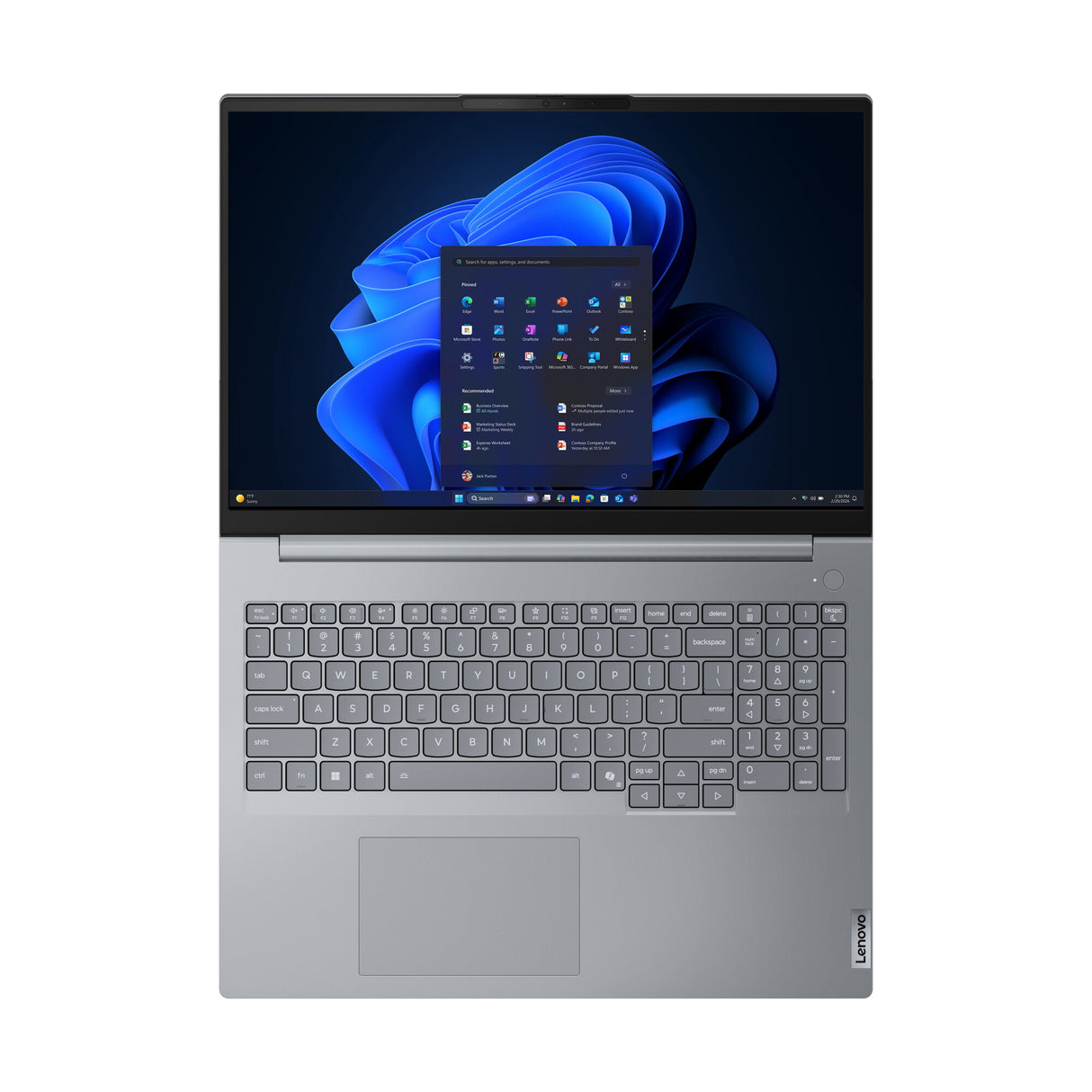 Lenovo ThinkBook 16 G9 AHP AMD Ryzen™ 5 220 Laptop 40,6 cm (16") WUXGA 16 GB DDR5-SDRAM 512 GB SSD Wi-Fi 7 (802.11be) Windows 11 Pro Nordisk Grå