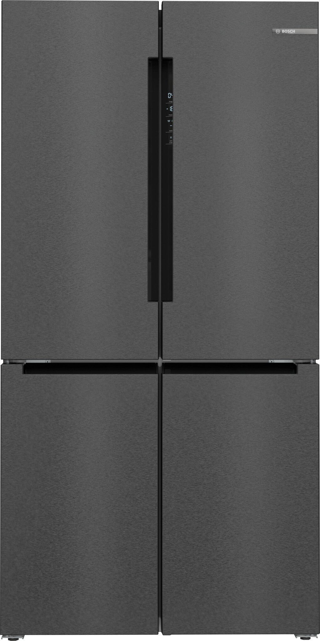 Bosch Serie 6 KFN96AXEA side-by-side køle-fryseskab Fritstående 605 L Sort