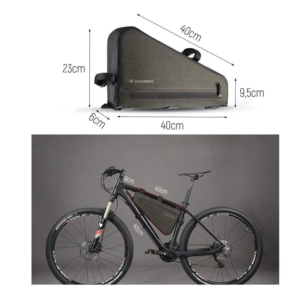 Wozinsky Cykelsteltaske 3,5L Grå (WBB15BK)