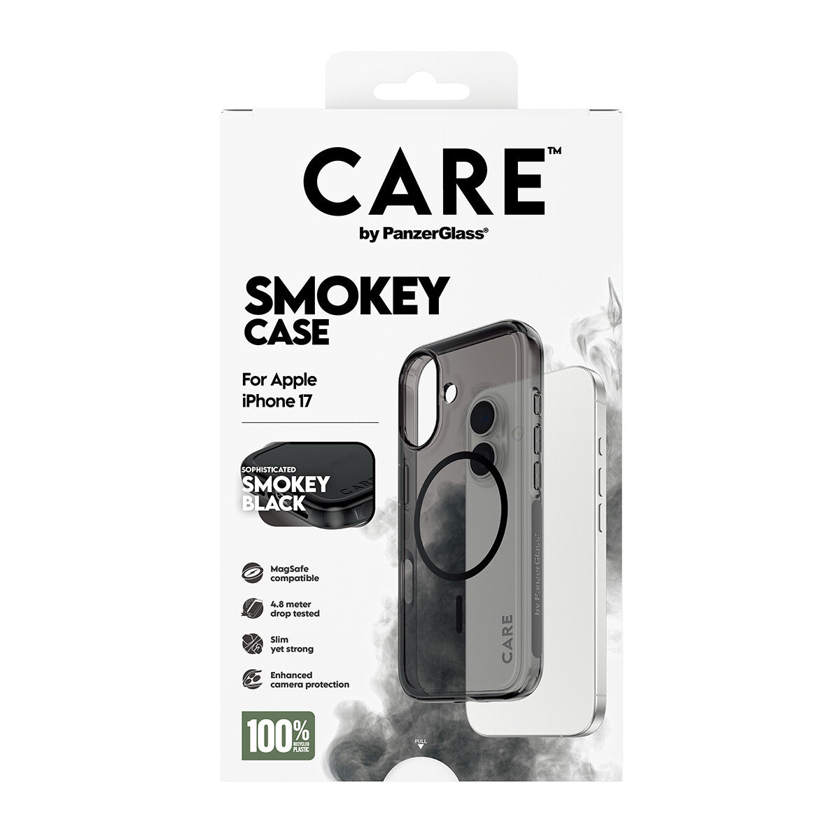 PanzerGlass CARE™ by ® Smokey Case m. Sort MagSafe iPhone 17