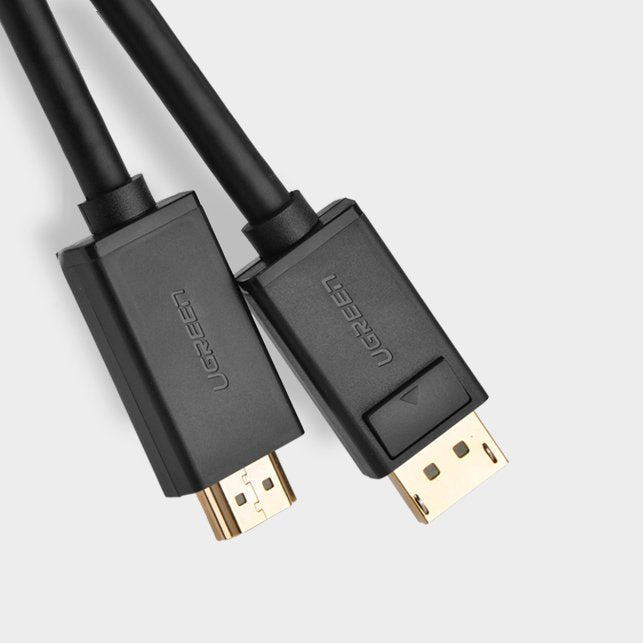Ugreen unidirectional DisplayPort til HDMI Kabel 4K 30Hz 32 AWG 2m sort (DP101 10202)