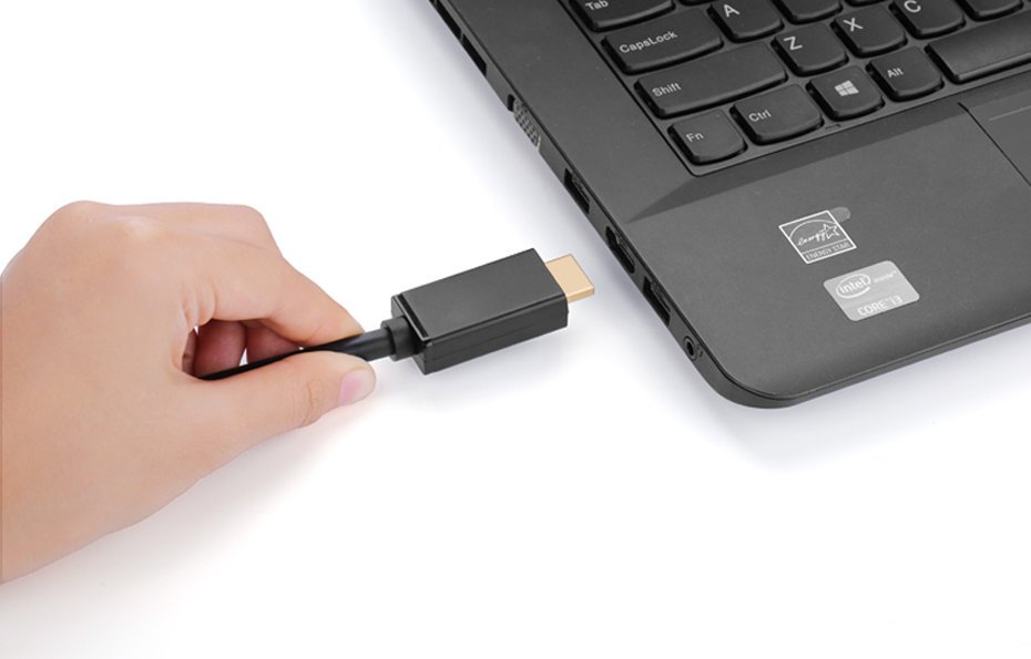 Ugreen unidirectional DisplayPort til HDMI Kabel 4K 30Hz 32 AWG 2m sort (DP101 10202)