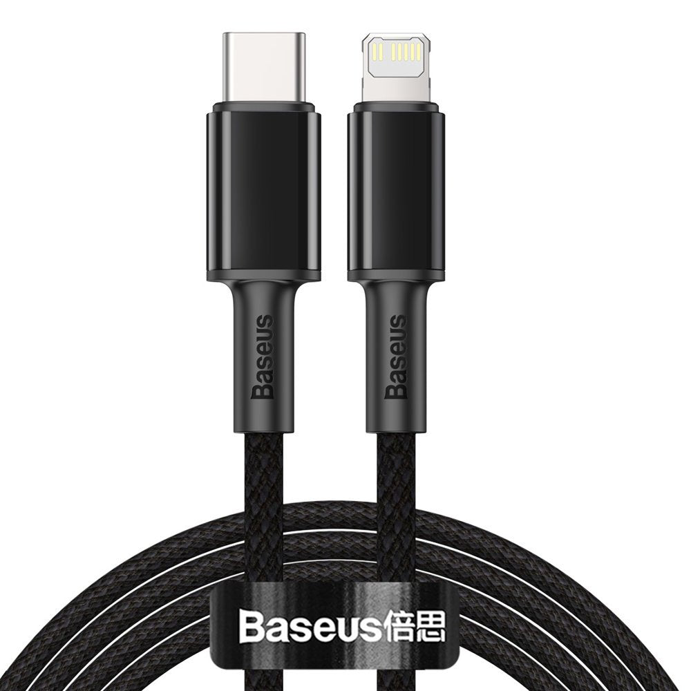 Baseus CATLGD-A01 Lightning - USB-C PD 20W 480Mb/s 2m kabel - sort