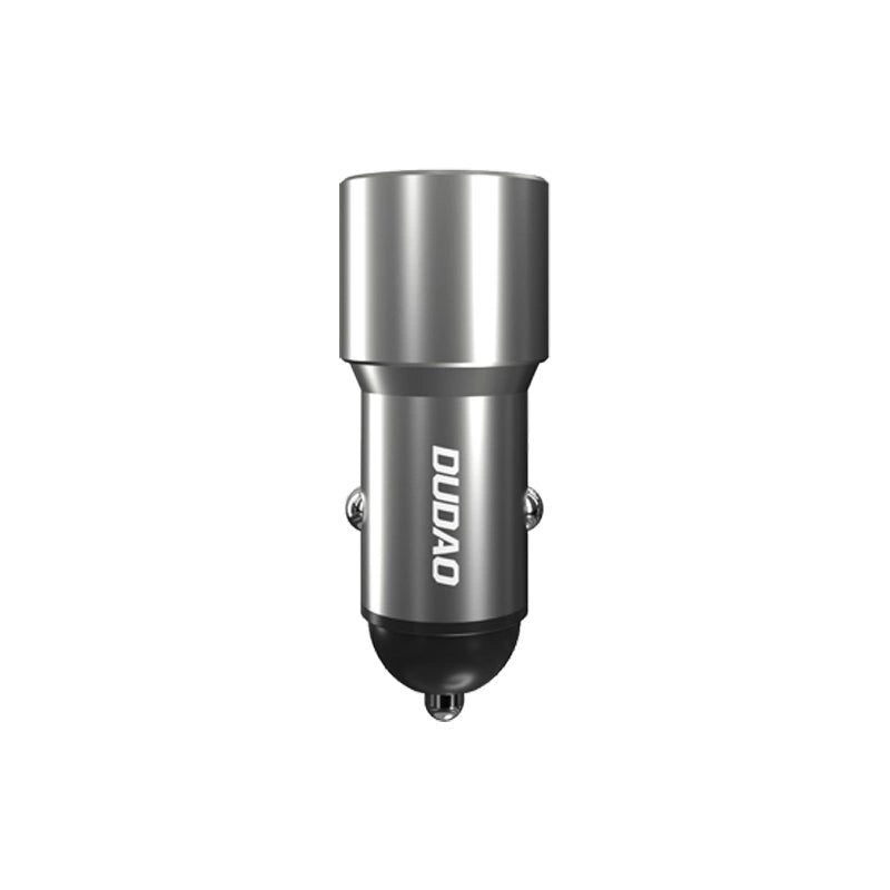 Dudao USB / USB Car Charger Type C Power Delivery Hurtig opladning 22,5 W Grå (R4PQ)
