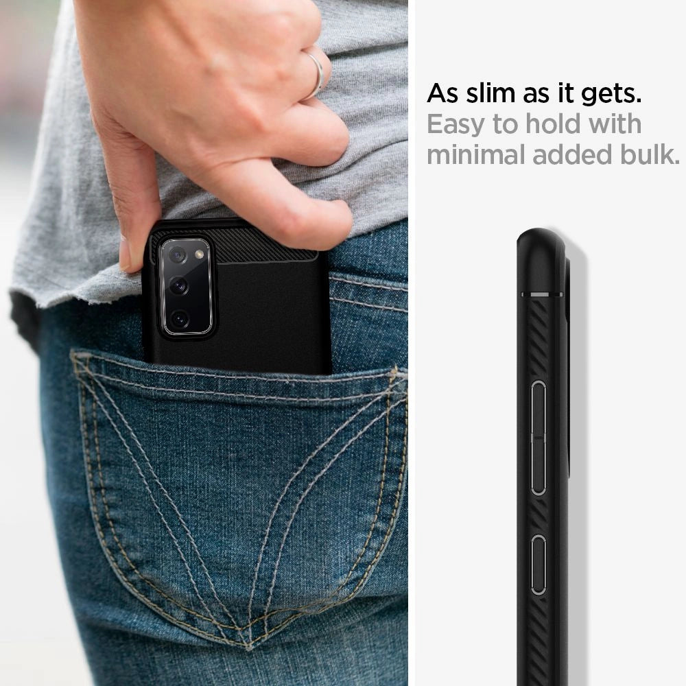 Spigen Rugged Armor Case til Samsung Galaxy S20 FE - Matte Black
