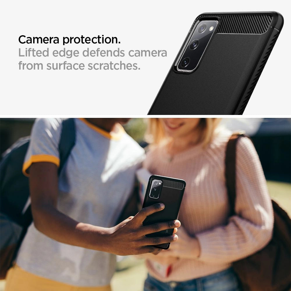 Spigen Rugged Armor Case til Samsung Galaxy S20 FE - Matte Black