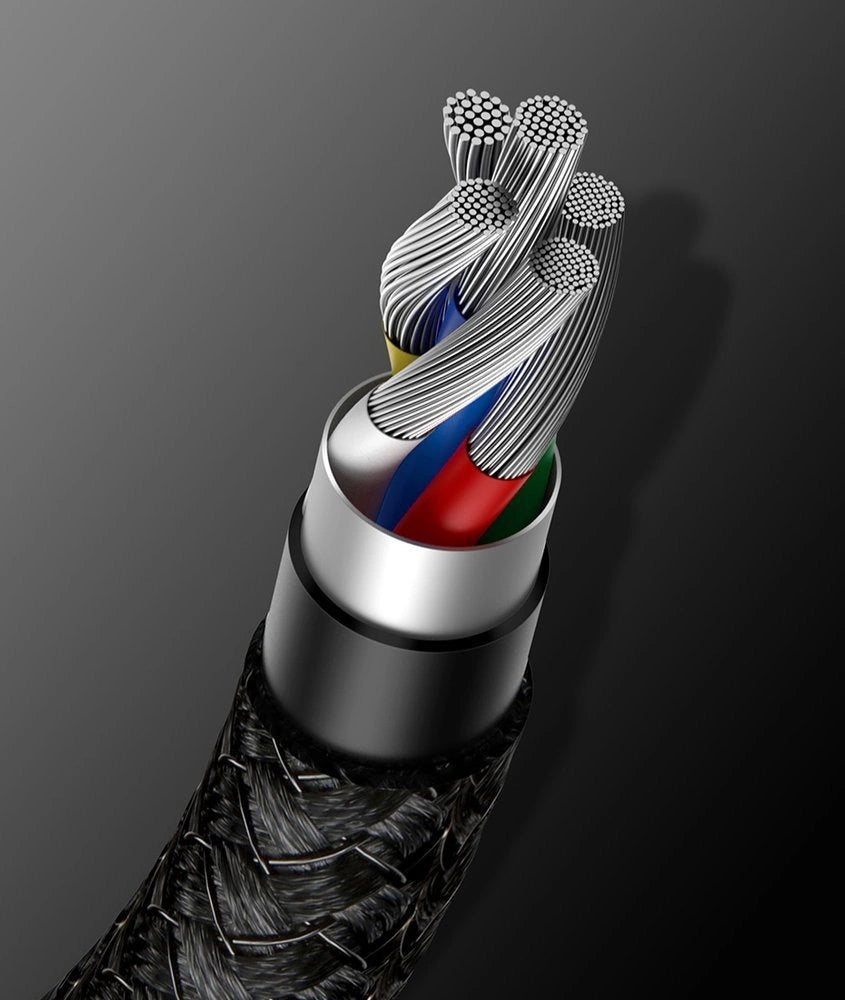 Baseus CATWJ-01 USB-C - USB-C PD QC kabel 100W 5A 1m - sort