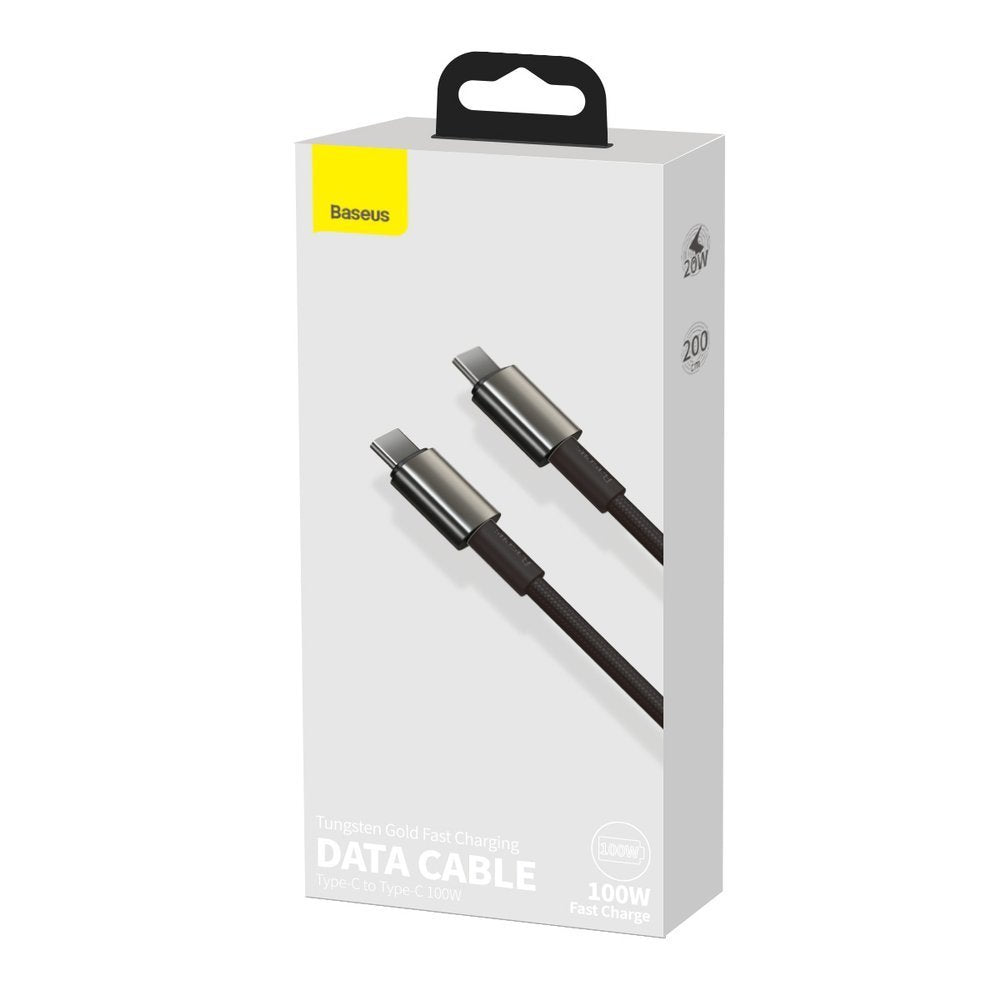 Baseus CATWJ-A01 USB-C - USB-C PD QC cable 100W 5A 480Mb/s 2m - black