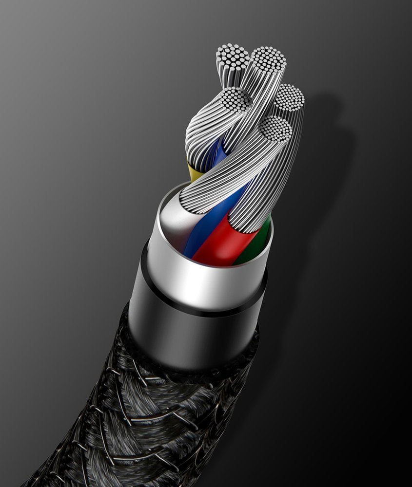 Baseus CATWJ-A01 USB-C - USB-C PD QC kabel 100W 5A 480Mb/s 2m - sort