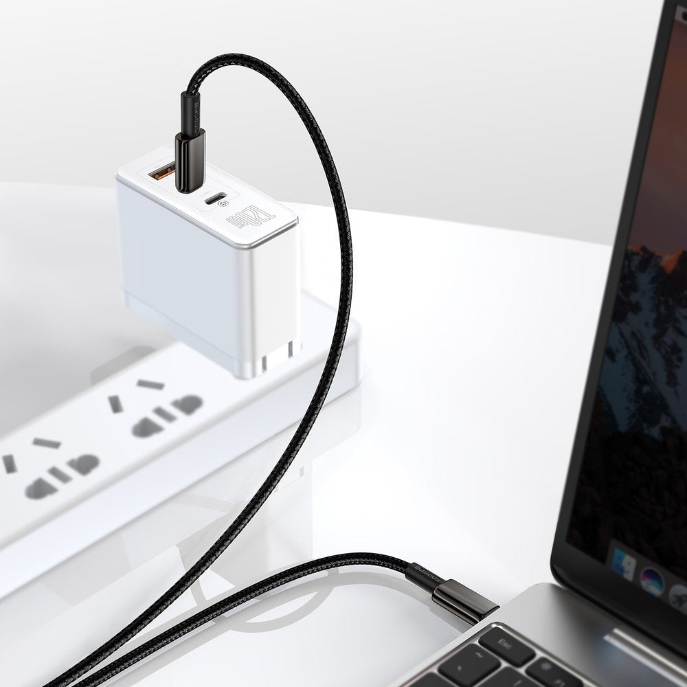 Baseus CATWJ-A01 USB-C - USB-C PD QC cable 100W 5A 480Mb/s 2m - black