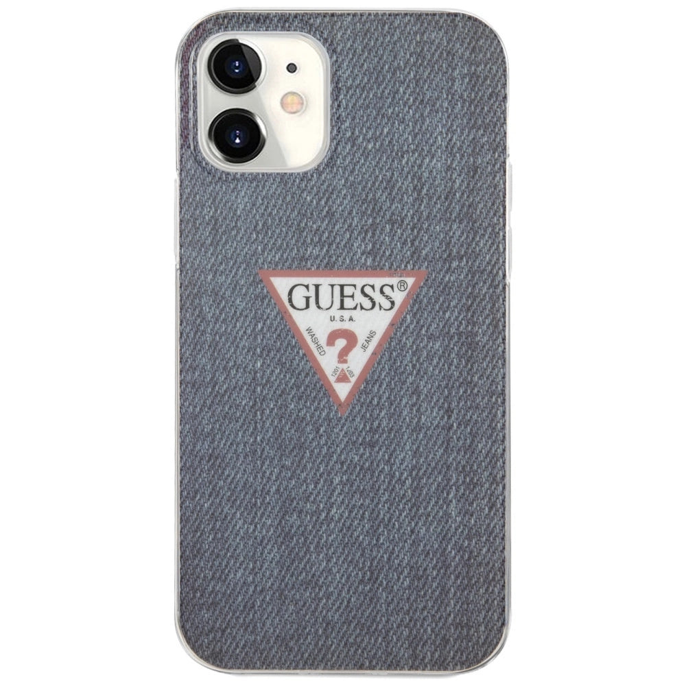 Guess GUHCP12SPCUJULDB iPhone 12 mini 5.4" marine/mørkblå hardcase Jeans Collection