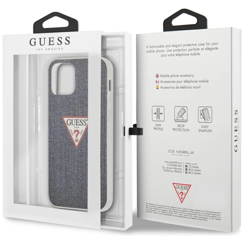 Guess GUHCP12SPCUJULDB iPhone 12 mini 5.4" marine/mørkblå hardcase Jeans Collection