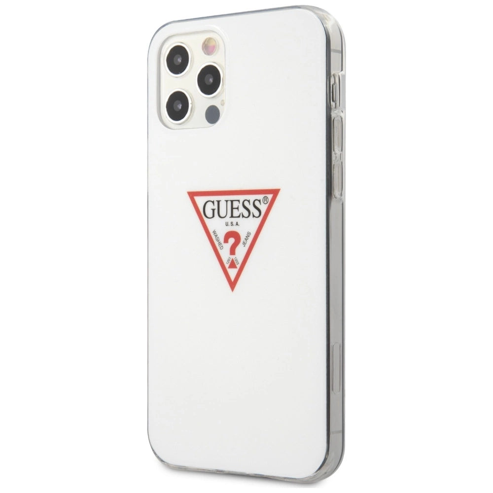 Guess GUHCP12MPCUCTLWH iPhone 12/12 Pro 6.1" hvide/hvide hardcase Triangle Collection