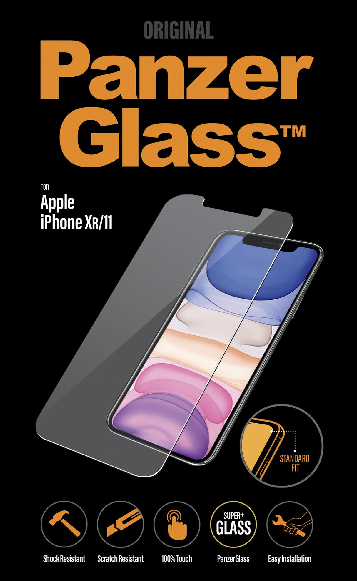 PanzerGlass ® Skærmbeskyttelse iPhone 11 | XR | Standard Fit