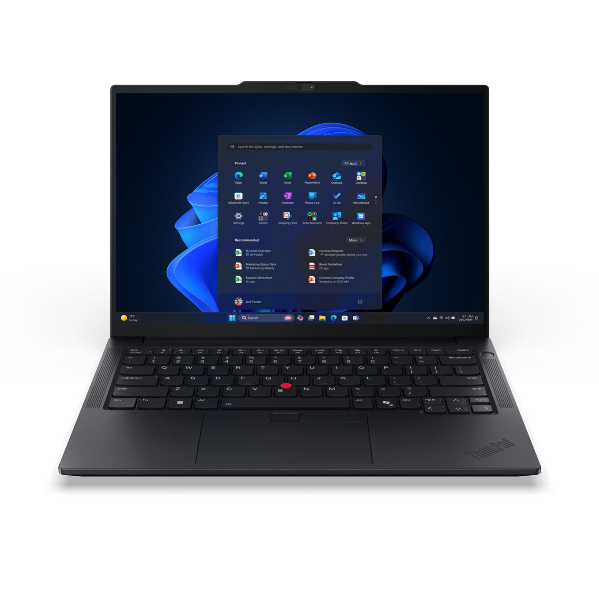 Lenovo ThinkPad E14 Gen 7 (AMD) AMD Ryzen™ 7 250 Laptop 35,6 cm (14") WUXGA 16 GB DDR5-SDRAM 512 GB SSD Wi-Fi 6E (802.11ax) Windows 11 Pro Sort Engelsk