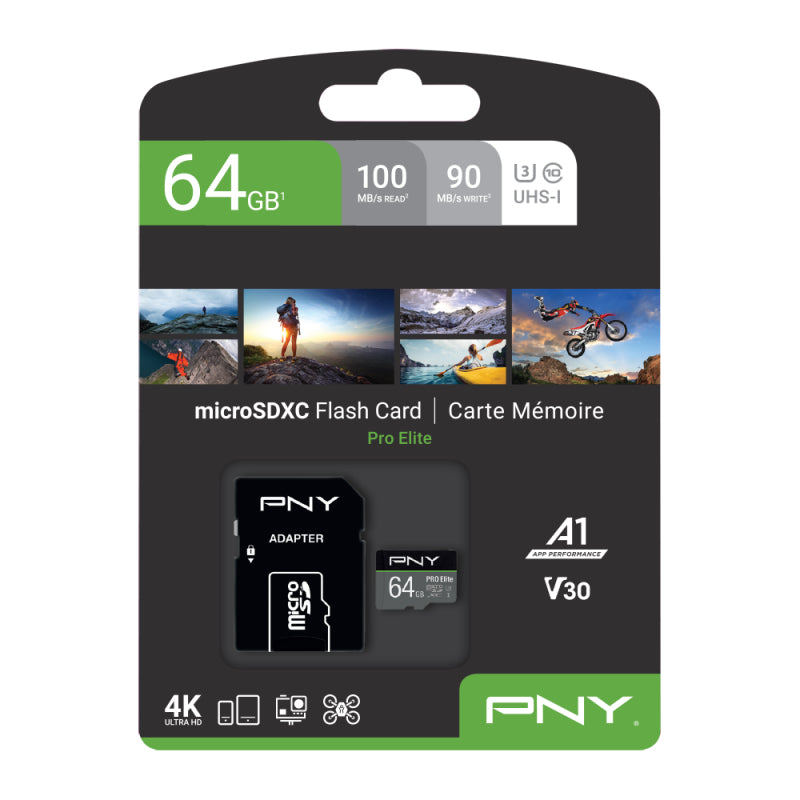 PNY PRO Elite microSDXC 64GB 100MB/s