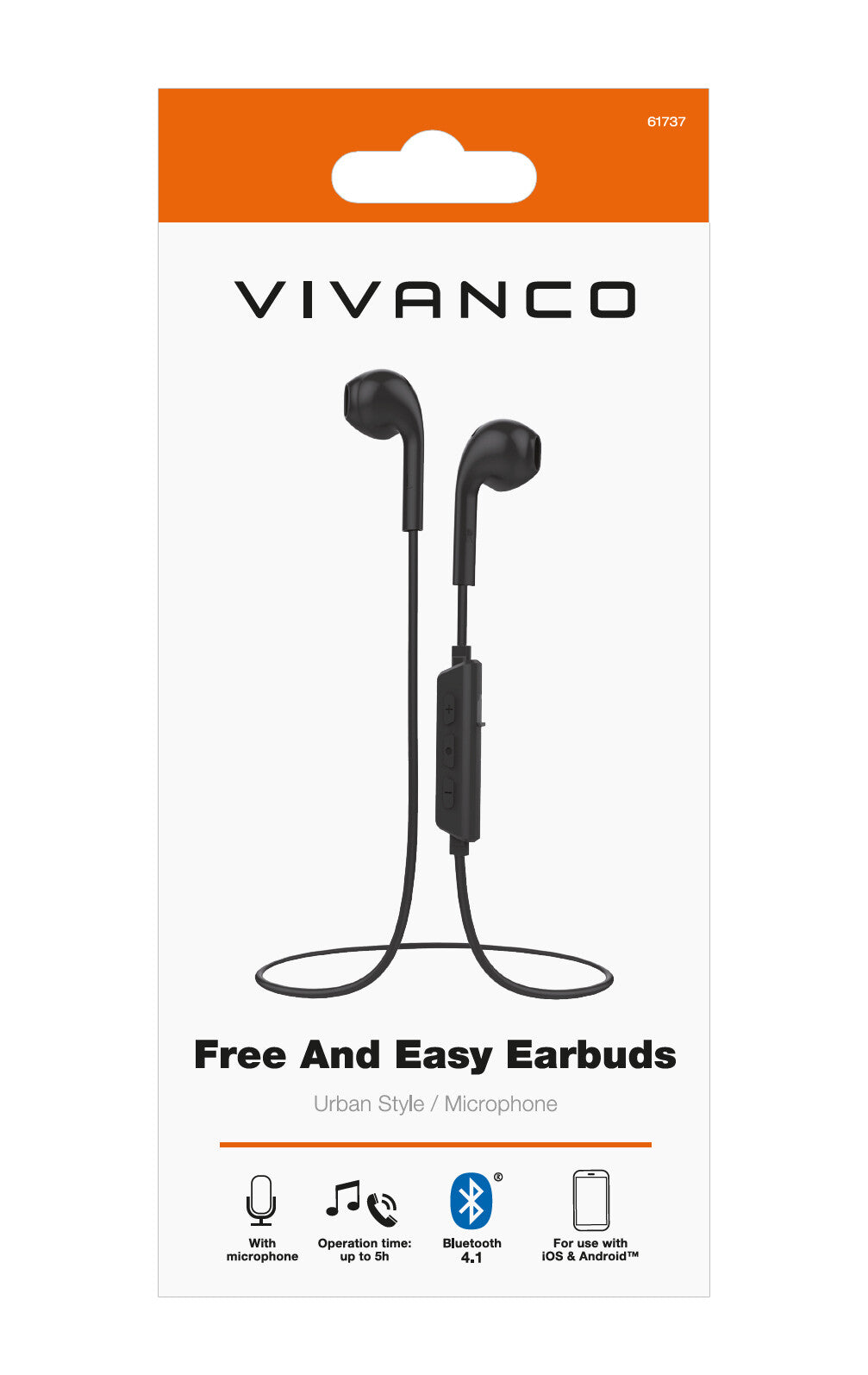 Vivanco Free And Easy Headset Trådløs I ørerne Opkald/musik Bluetooth Sort