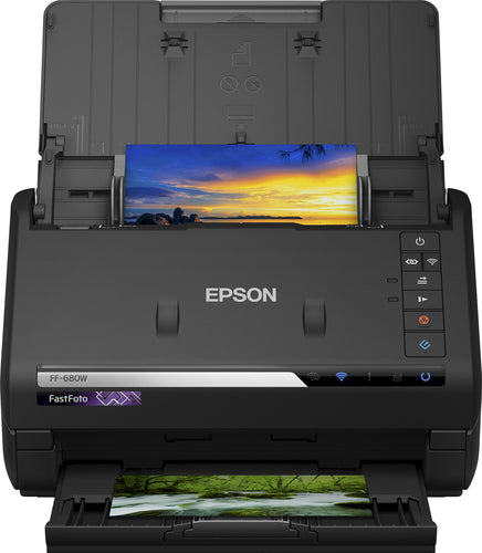 Epson FastFoto FF-680W Skanner med papir-tilførsel 600 x 600 dpi A4 Sort