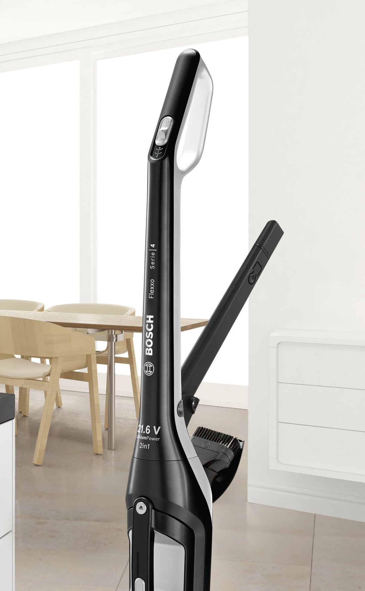 Bosch Flexxo Serie | 4 BBH32101 Støvsuger 0.4liter Grå/perlehvid