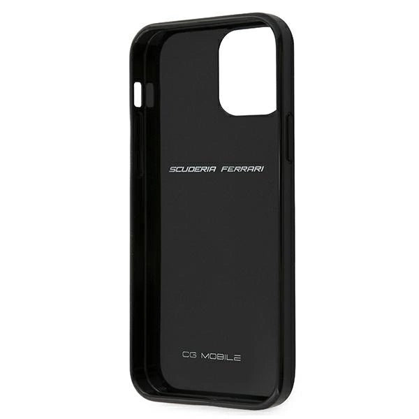 Ferrari FERCAHCP12SBK iPhone 12 mini 5.4" sort/sort hardcase On Track Real Carbon