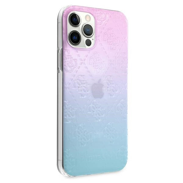 Guess GUHCP12L3D4GGBP iPhone 12 Pro Max 6,7" Niebiesko-różowy/blue&pink hardcase 4G 3D Pattern Collection