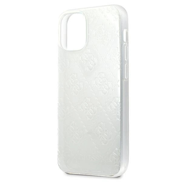 Guess GUHCP12S3D4GTR iPhone 12 mini 5.4" gennemsigtig hardcase 4G 3D Pattern Collection