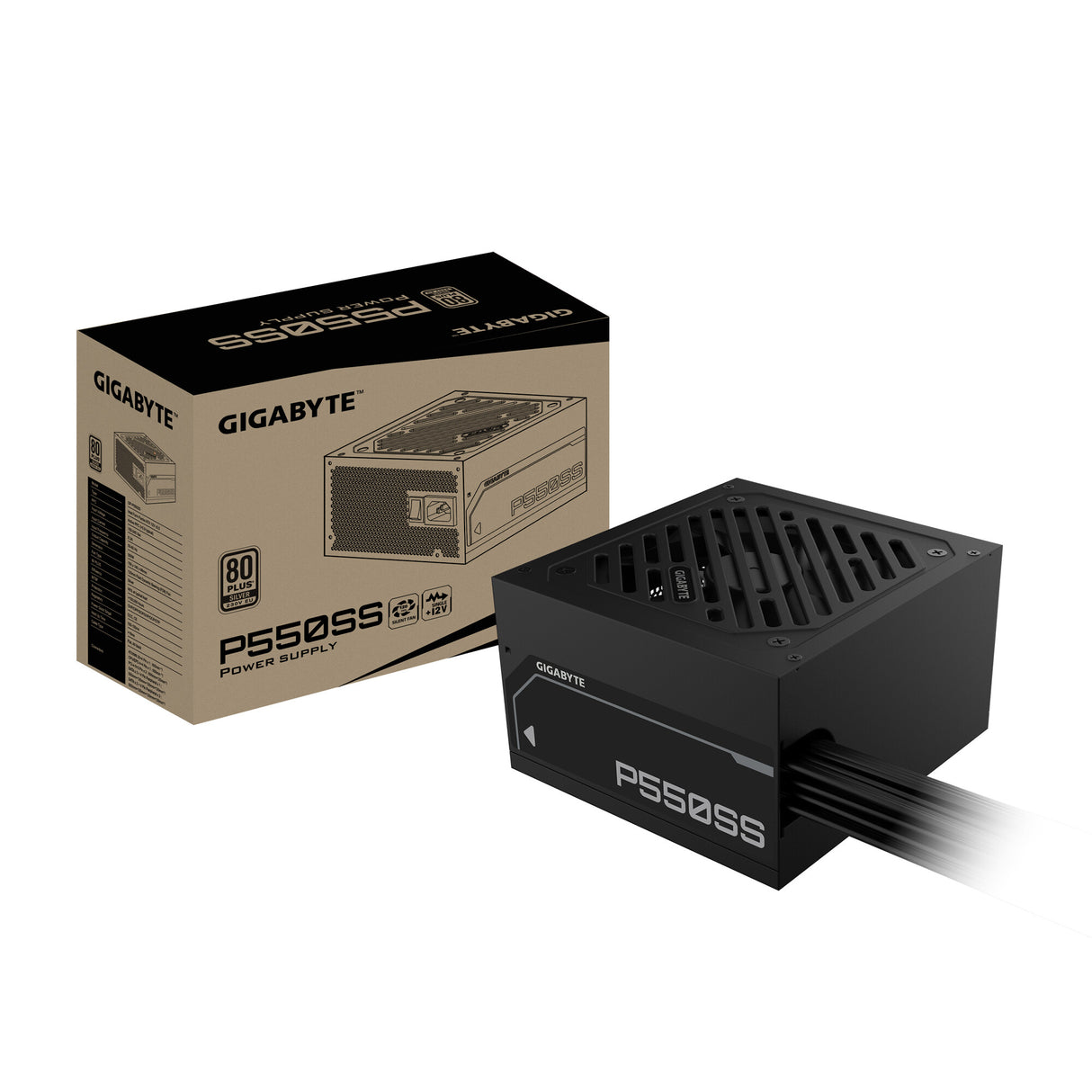 GIGABYTE P650SS enhed til strømforsyning 550 W 20+4 pin ATX ATX Hvid