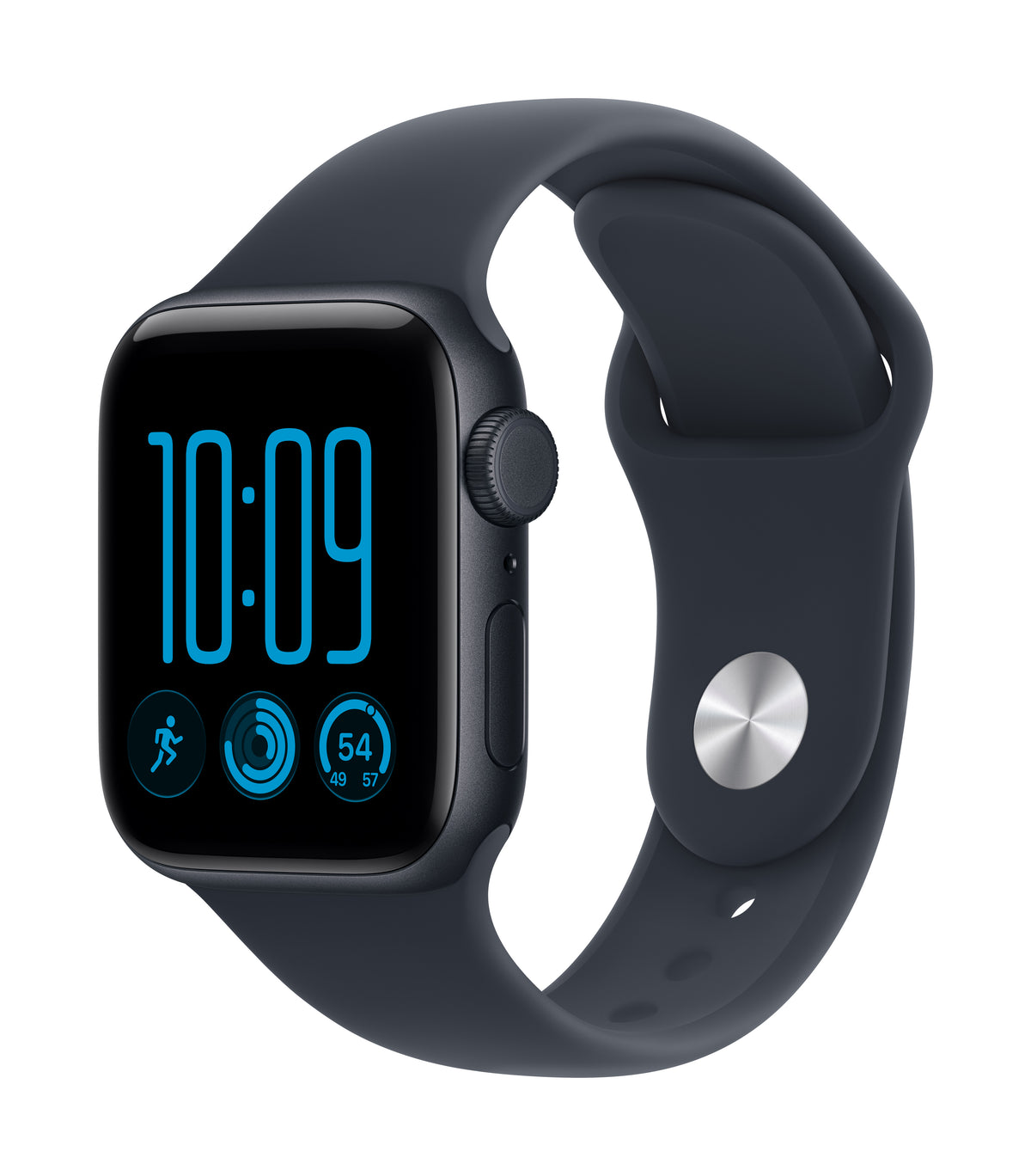 *Apple Watch SE 3 GPS + Cellular 40mm Midnight Aluminium Case with Navy Blue Sport Band - S/M