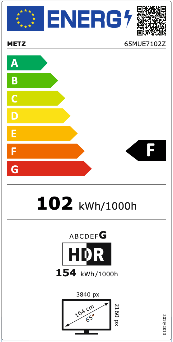 Metz 65MUF7000Z LED 65" Google TV