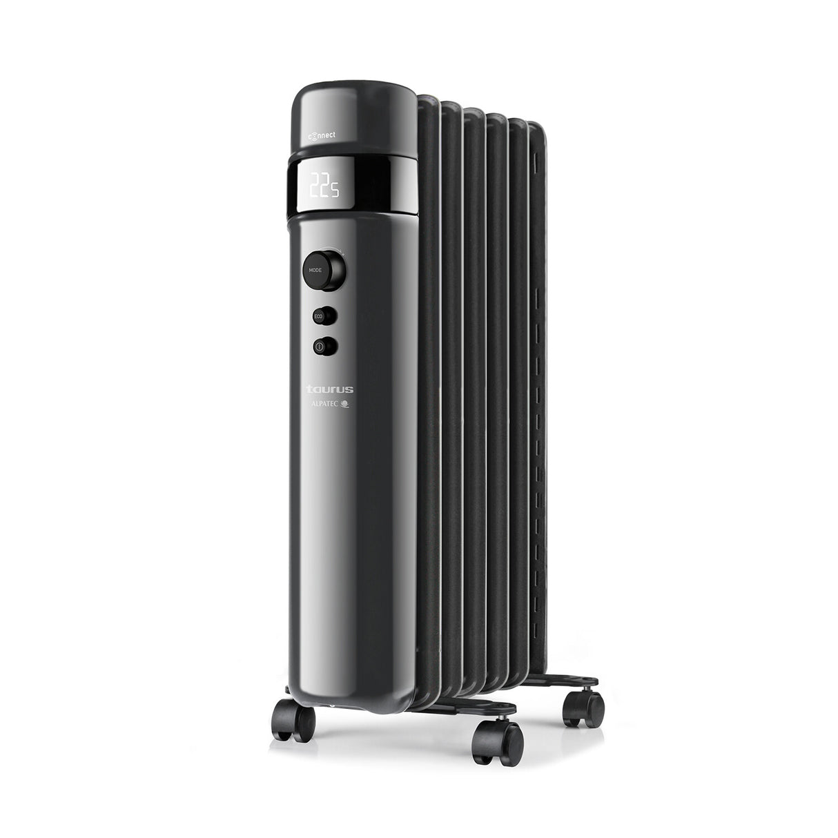 Taurus 935074000 varmeapparat Indendørs Sort 1500 W Blæser med elektrisk områdevarmer