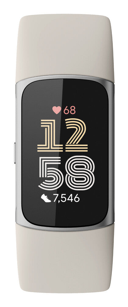 FitBit Charge 6 Advanced Fitness and Health Tracker, Porcelain EU