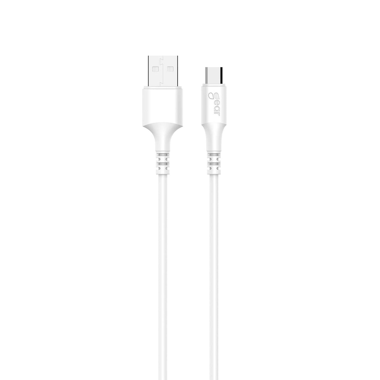 Gear Synkkabel Micro Usb To Usb A 2,0m Rundt Kabel Hvid