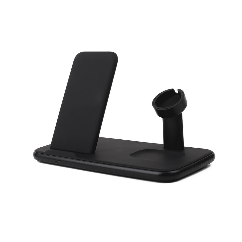 Gear Trådløs Tripple Qi Lader Usb C 20 W Total Sort Mobil/Watch/Airpods