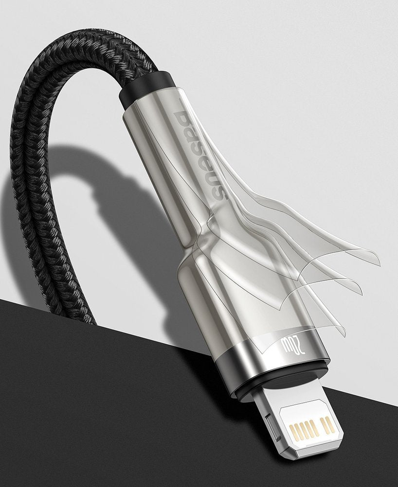 Baseus Cafule Series Metal Data USB-C / Lightning 20W PD cable 1 m - black