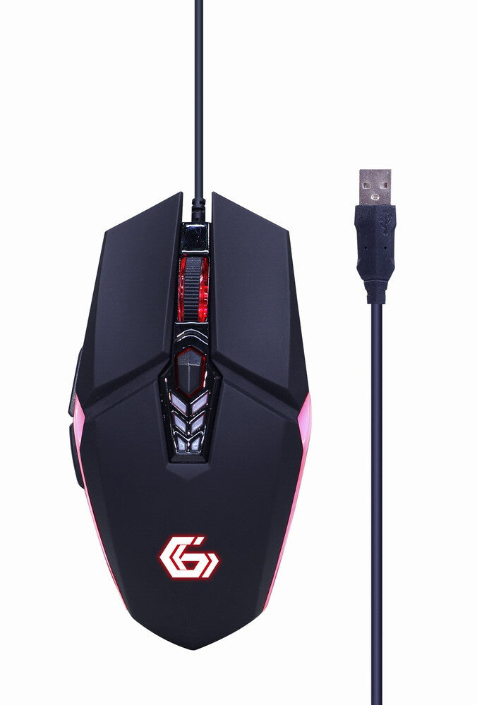 Gembird GGS-UMGL4-02 tastatur Mus inkluderet Spil USB QWERTY US engelsk Sort