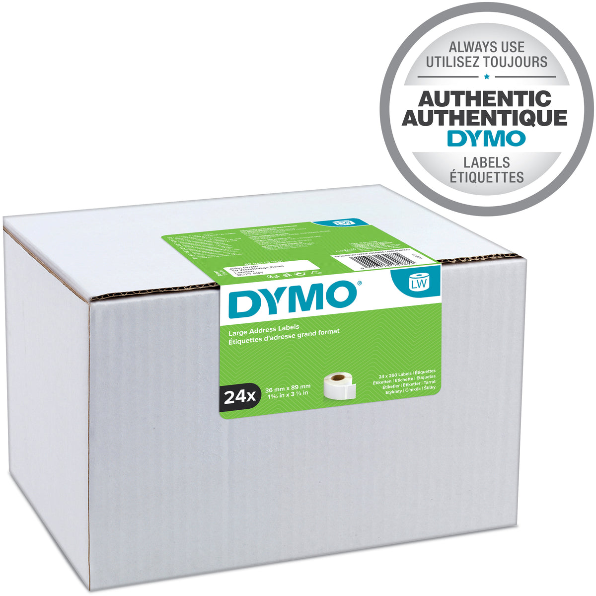 DYMO LabelWriter Adresseetiketter 36 x 89 mm 520etikette(r) S0722400