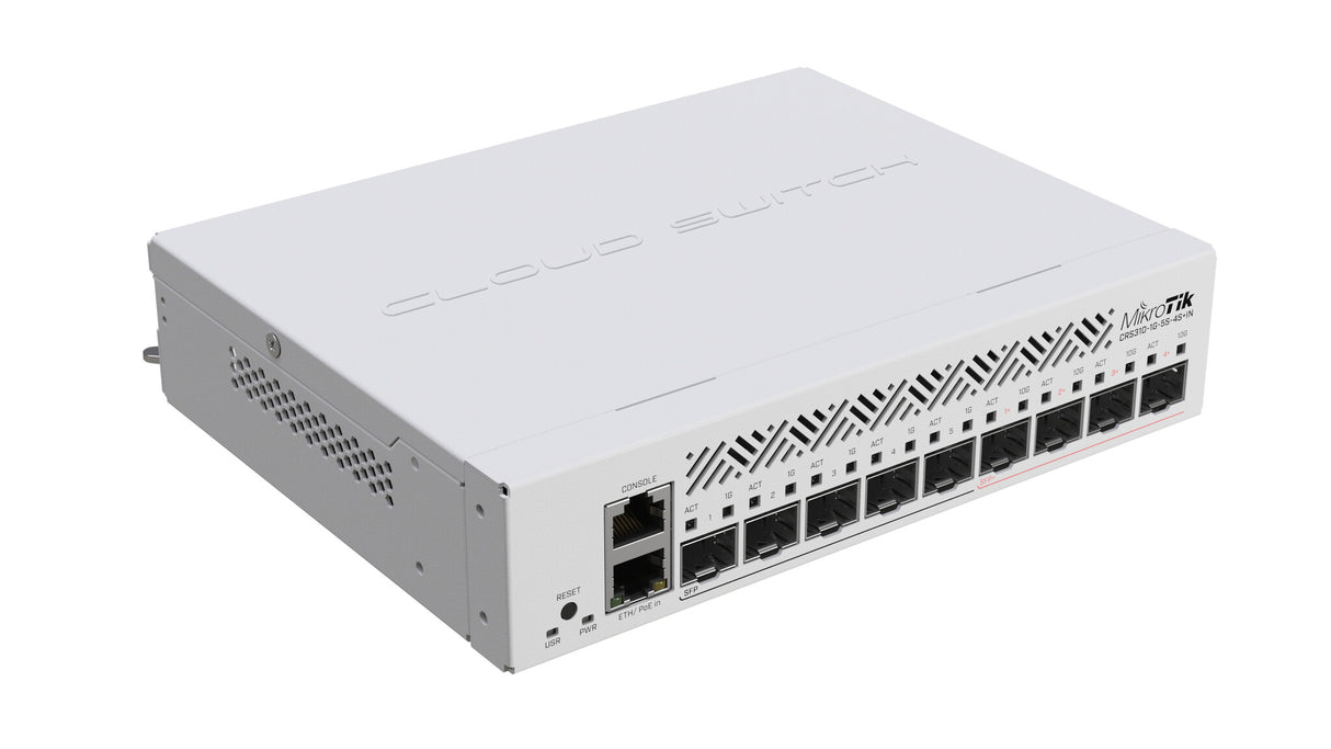 Mikrotik CRS310-1G-5S-4S+IN netværksswitch Administreret L3 Strøm over Ethernet (PoE) 1U