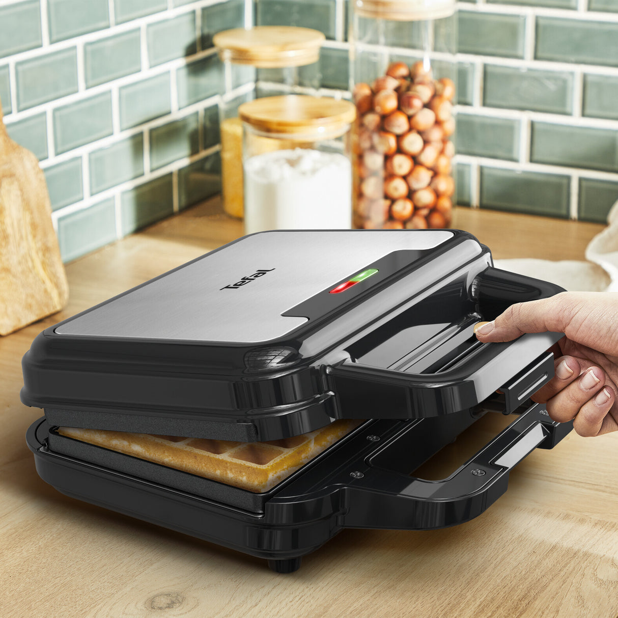 Tefal SW383D10 sandwichtoaster 700 W Sort, Rustfrit stål