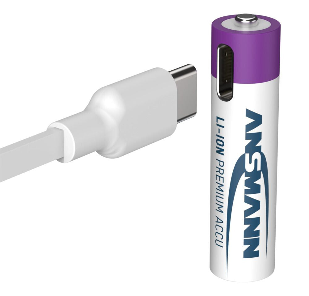 Ansmann 1311-0028 husholdningsbatteri Genopladeligt batteri AAA Lithium-Ion (Li-Ion)