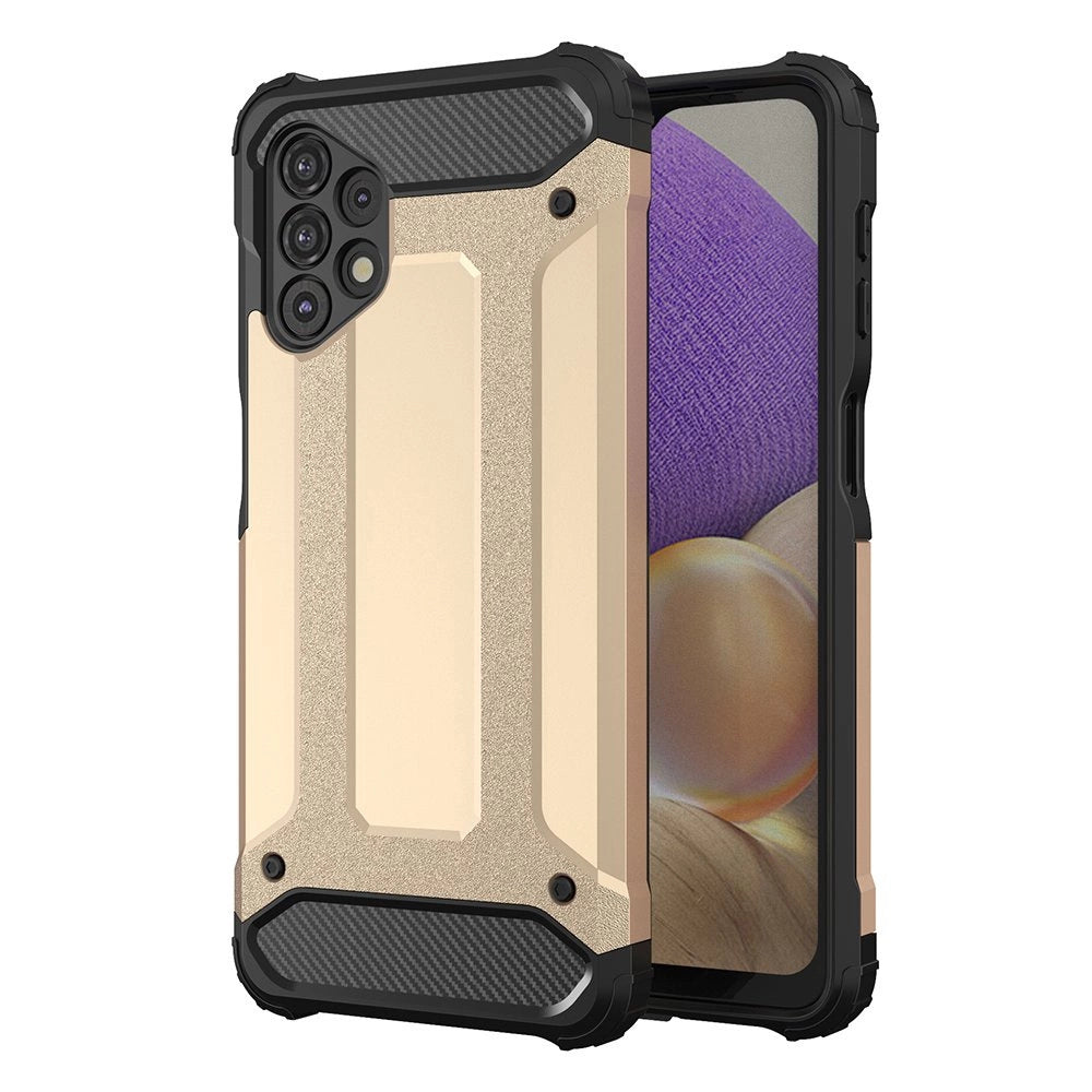 Hybrid Armor Case Tough Rugged Cover til Samsung Galaxy A32 5G guld