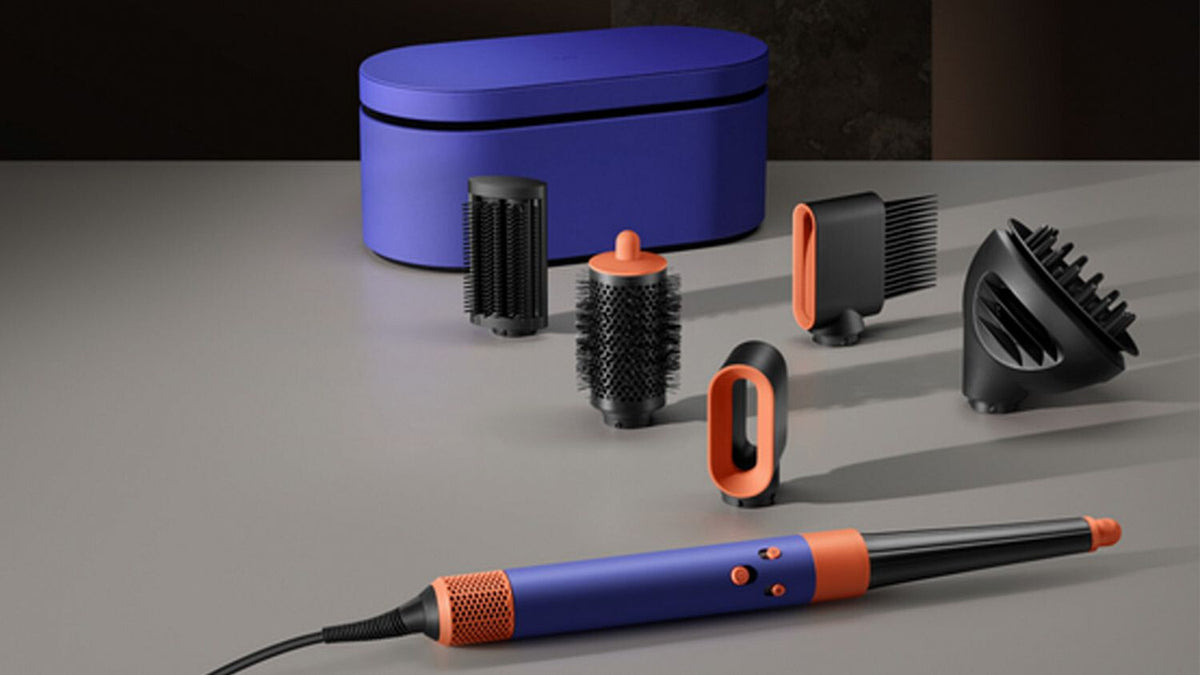 Dyson Airwrap I.D. Curly + Coily Multi-Style Complete Long Styler og tørretumbler HS08 (Gift Edition) Vinca Blue/ Topaz EU 533759-01