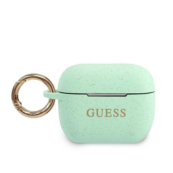 Guess GUACAPSILGLGN AirPods Pro cover grøn/grøn silikon Glitter