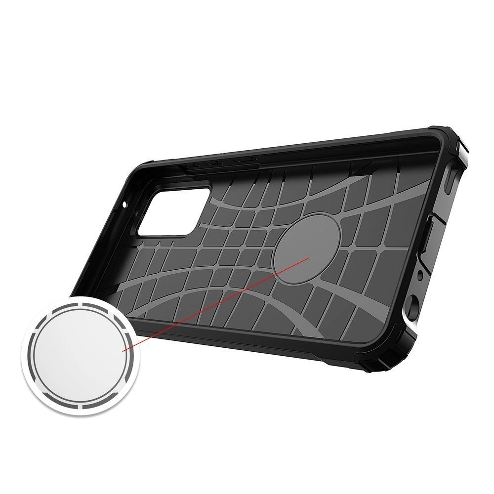 Hybrid Armor Case Tough Rugged Cover til Samsung Galaxy A72 4G sølv